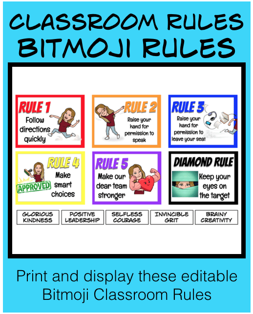Links to Bitmoji Rules on TPT